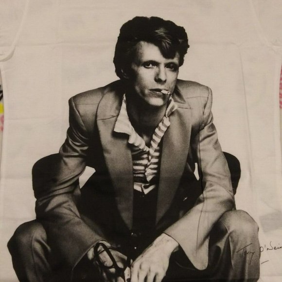 David Bowie 1PIU1UGUALE3 x ICONIC IMAGES Limited Edition T-shirt NWT - Picture 2 of 11